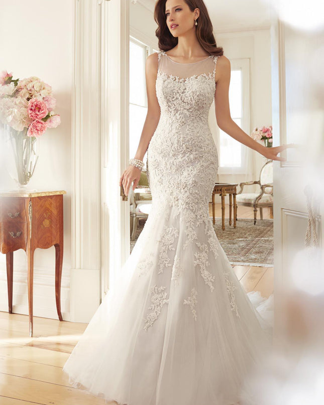 Fishtail Slim Wrapped Sexy Wedding Dress