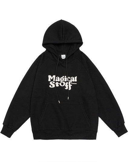 Letter Print Sweatshirt Loose Street Coat For Men And Women