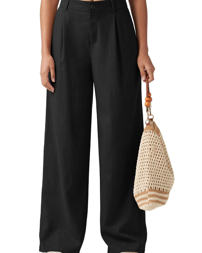 Loose Casual And Comfortable Pocket Straight-leg Pants