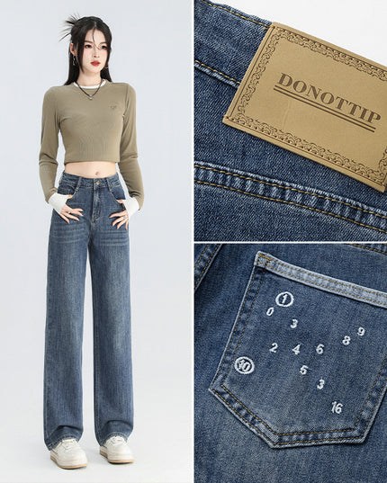 Women's American-style Retro Wide Leg Jeans