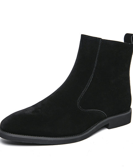 Suede Chelsea Men's British Trend Casual High Top Ankle Boots