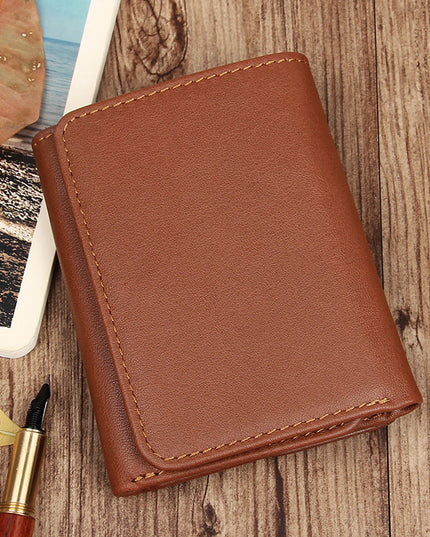 Retro Fashion Anti Scanning Leather Wallet