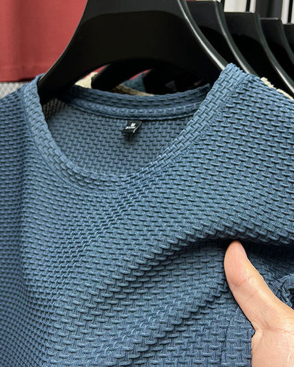 Men's Casual Bamboo Ice Silk Short Sleeved Shirt