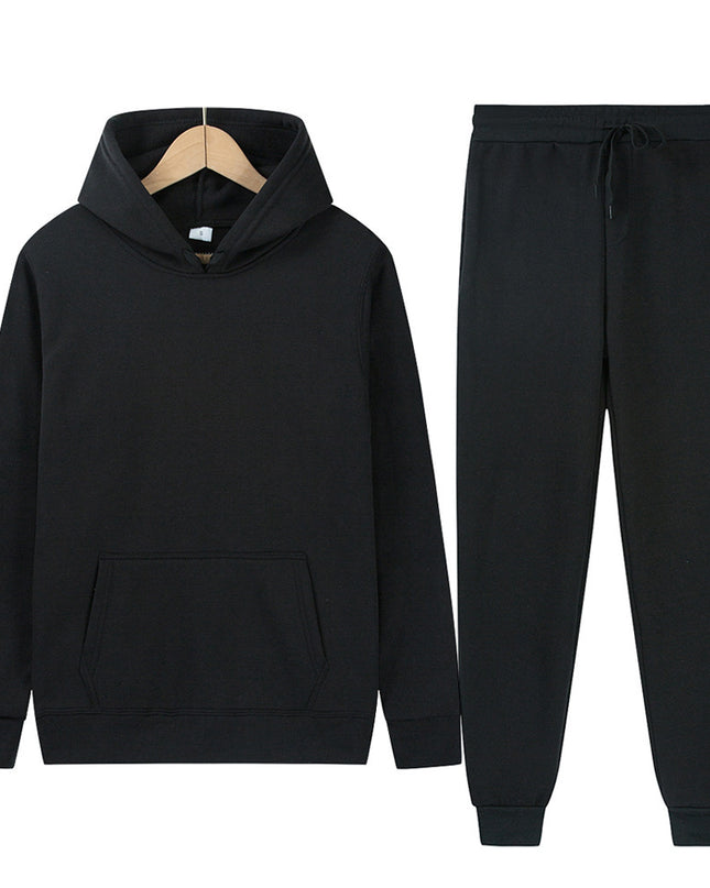 Men's Sport Suit Solid Color Light Board Fleece Warm