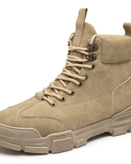 Men's high-top retro desert tooling boots
