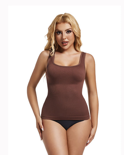 Seamless Square Collar Seamless Waist Waist Shaping Thread Lengthened Vest