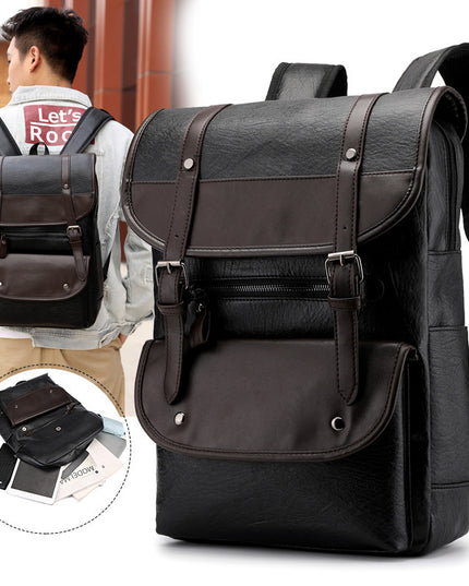 Retro men's business computer travel backpack