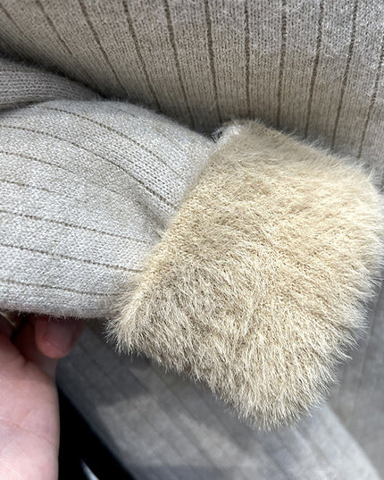 Single-layer Fleece-lined Inner Wear Thermal Base Knitwear