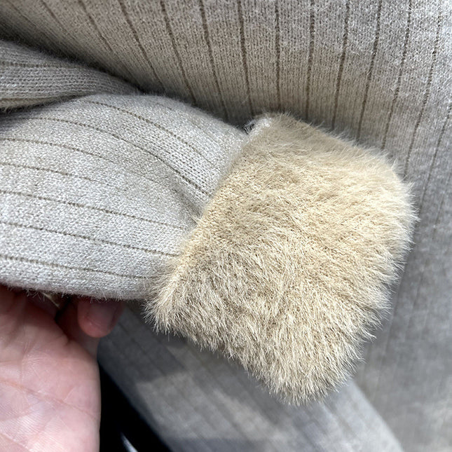 Single-layer Fleece-lined Inner Wear Thermal Base Knitwear