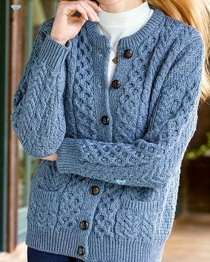 Women's Casual Knit Cardigan Sweater Cozy Long Sleeve