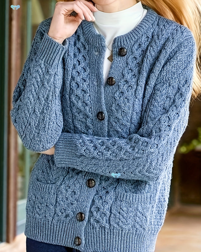 Women's Casual Knit Cardigan Sweater Cozy Long Sleeve
