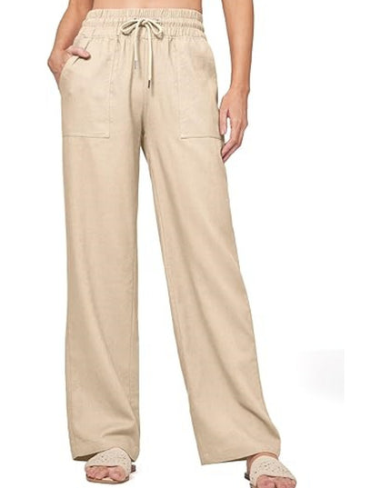 Women's Linen Wide-leg Cotton And Linen Casual Beach Summer Pants
