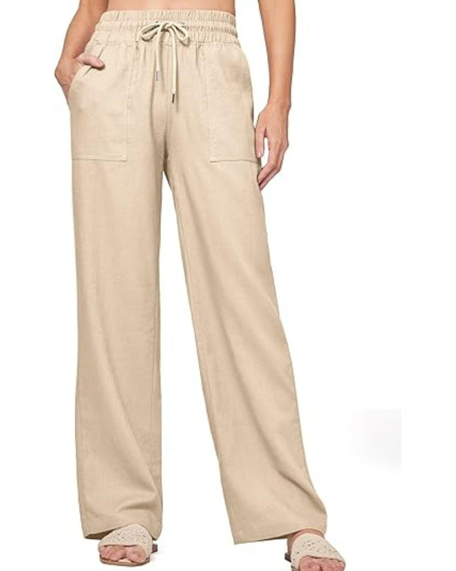 Women's Linen Wide-leg Cotton And Linen Casual Beach Summer Pants