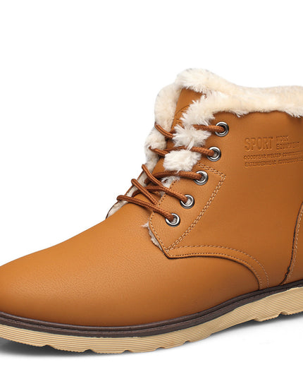 Men's high top and cashmere Martin boots