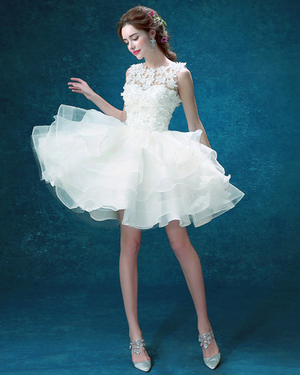 new bridesmaid dress, bride wedding short dress, toast, annual dress, presided over the performance