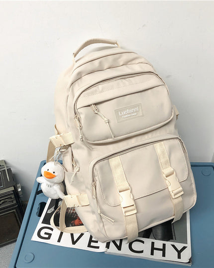 Korean Style Large Capacity All Match High School And College Student Schoolbag
