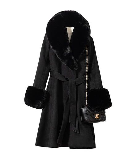Double-sided Woolen Coat Women's Korean-style Thickened