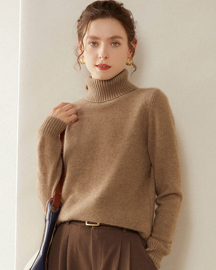 Women's Thickened Fall And Winter Inner Wear Turtleneck Cashmere Sweater