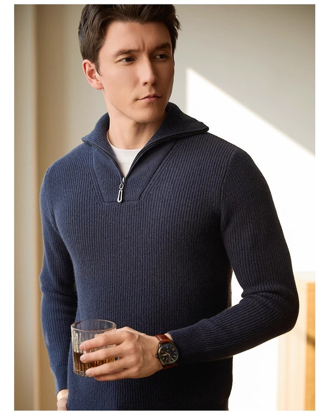 Leisure Pullover Warm Men's Texture Sweater