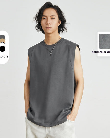 Double-sided Cotton Vest Fitness Exercise Sleeveless Undershirt
