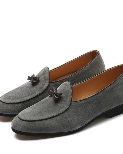 Men's leather shoes personality butterfly tassel fashion leather peas shoes
