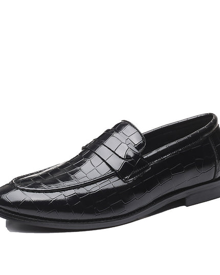 Fashion Pattern Men's Set Foot Casual Leather Shoes