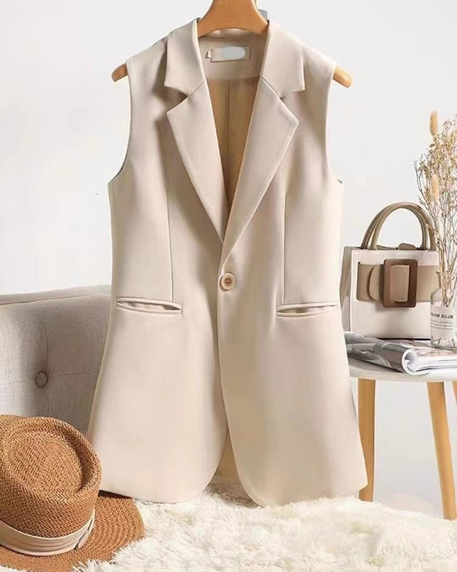 Women's Spring And Autumn Design Sense Vest Coat