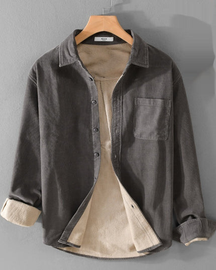 Cotton Corduroy Thick Warm Long Sleeves Shirt