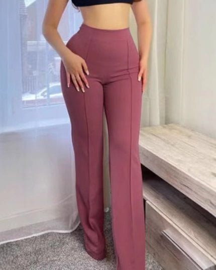 Hot Selling Casual Pants New Fashionable Slim Fit High Waist Wide Leg Women's Pants