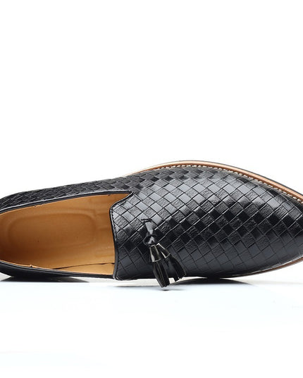 British Style Casual Fashion Cross-border Tassels Men's Pointed Small Leather Shoes With Feet