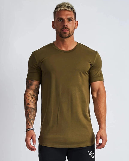 Men's Sports And Leisure Solid Color Light Board Short Sleeved