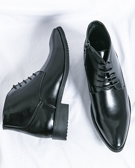 High-top Height Increased By Martin Boots With Zipper