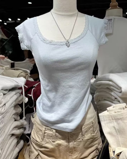 Ballet Pure Desire Wind Short Sleeve T-shirt Top