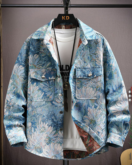 Personality Casual Lapel Shirt Coat