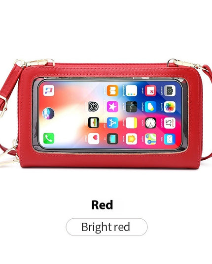 Touch Screen Phone Bag Women's Crossbody Anti-theft Swiping Long Wallet