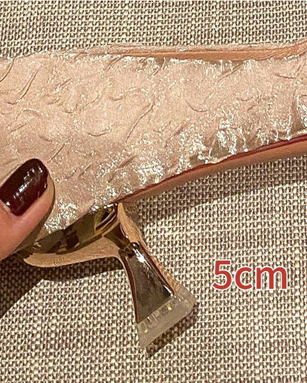 Spring And Autumn New Bow-knot Pointed Shallow Shoes