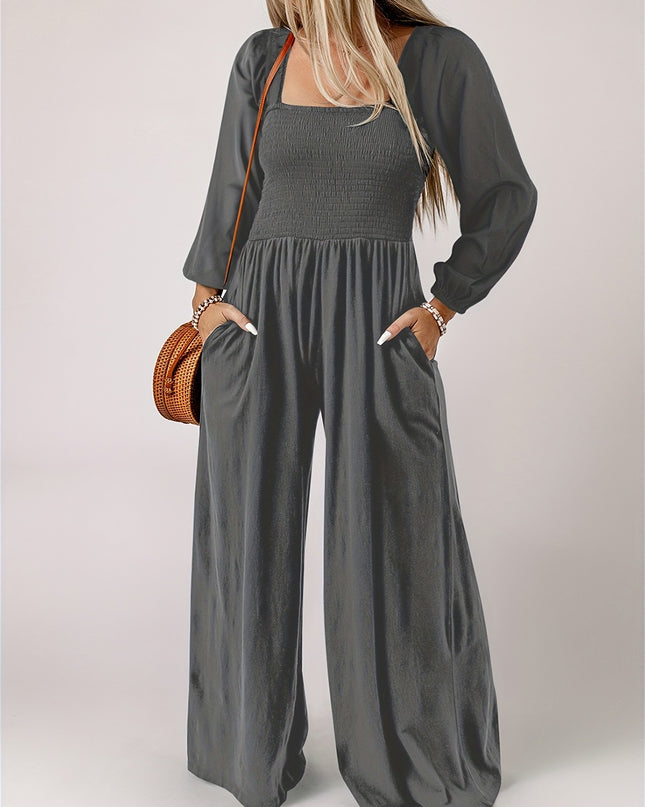 Women's Fashion Wide Leg Trousers Simple Commute Style