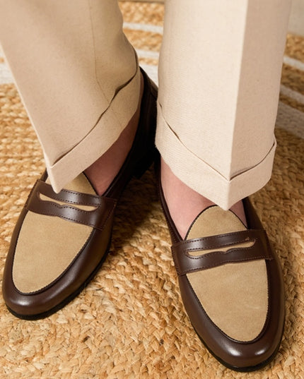 Loafers Belgium Champagne British Style Casual