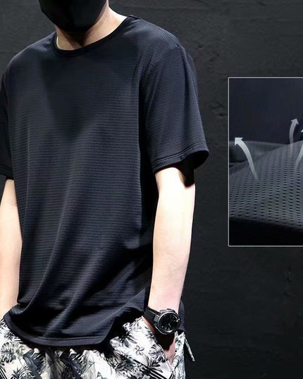 Men's Loose Round Neck Plus Size Short Sleeve T-shirt