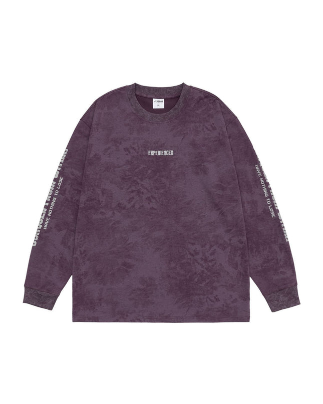 Retro Crew Neck Long-sleeved T-shirt Male Letter Printed Loose Casual Bottoming Bottoming Shirt