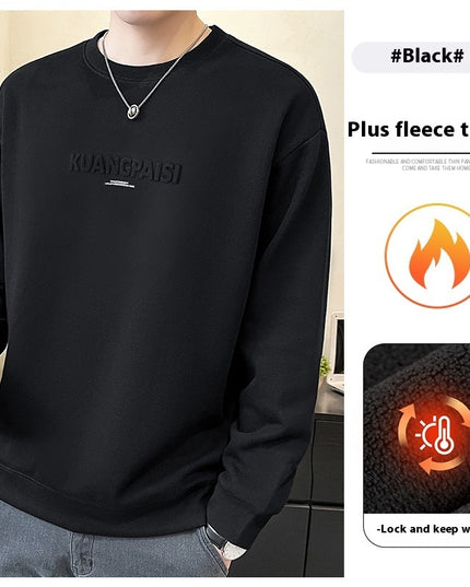 Round Neck Heavy Sweater For Men Spring And Autumn New