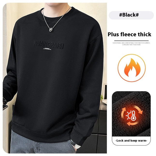 Round Neck Heavy Sweater For Men Spring And Autumn New