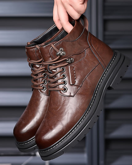 Men's Fashion British Style High-top Boots