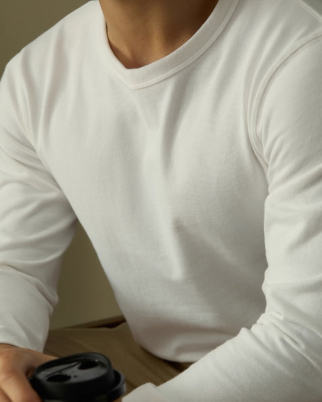 Pure Cotton Basic Style Carbon Brushed All-match Bottoming Shirt