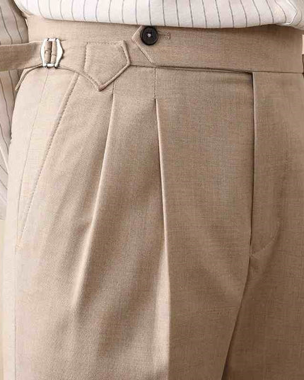 Casual High-waisted Men's Business Paris Button Straight Leg Neapolitan Sag Wear Pants