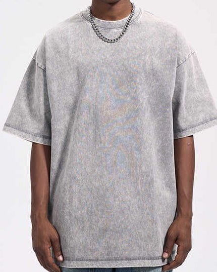 Retro Cotton Batik Distressed Loose Vintage Short-sleeved T-shirt