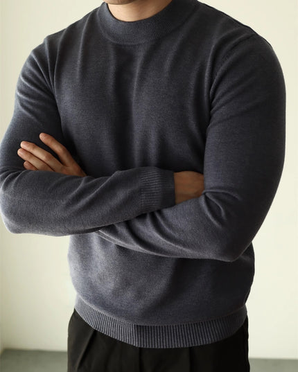 Modal Soft Glutinous Skin-friendly Half Turtleneck Warm Long Sleeves Sweater