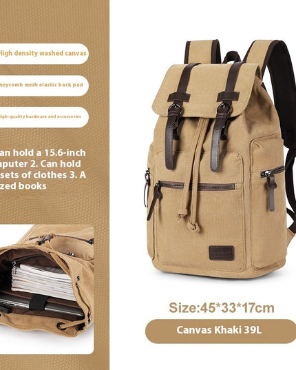 Retro Men's Canvas Backpack Small