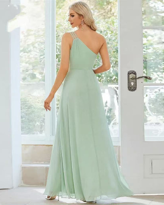 High-Grade One-shoulder Slim-fit Dress For Women Dress