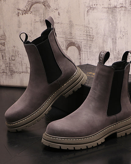 High School Help Casual Leather Shoes For Men